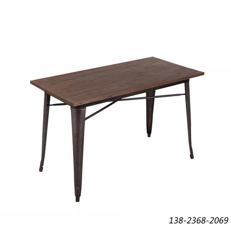 loft工业风铁木餐桌，复古餐桌椅，可订制
