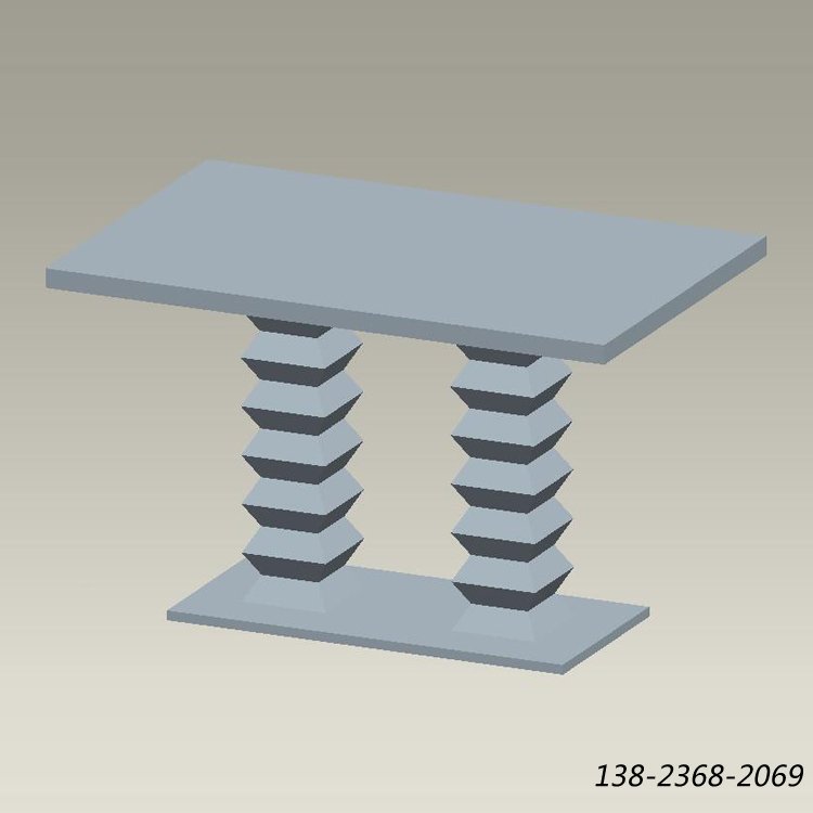 西餐厅桌子，餐桌3D图形，订做餐厅餐桌