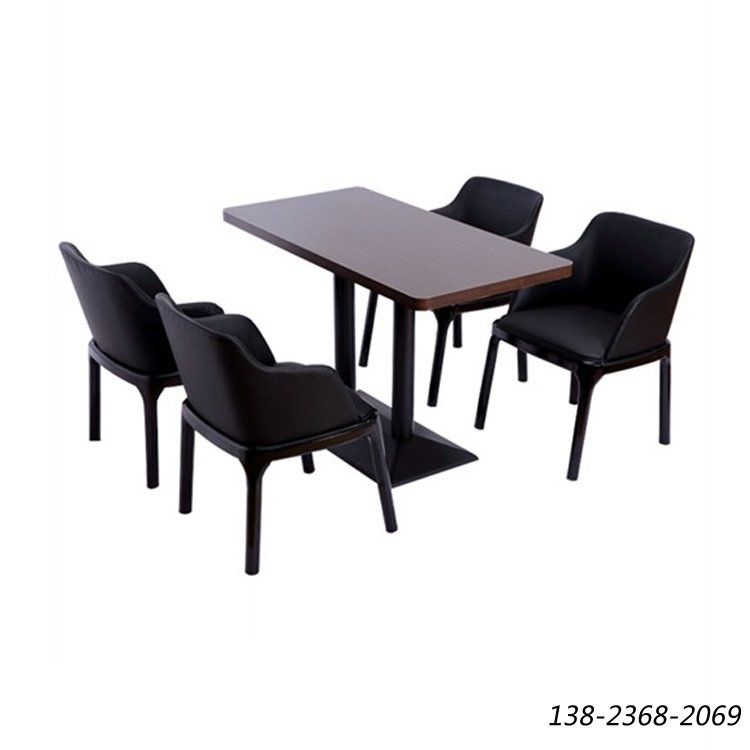 咖啡厅桌椅定制，餐厅四人桌，长方形桌子价格