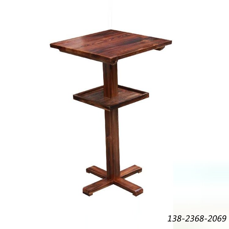 优质酒吧桌，实木高桌批发，方形吧台桌子