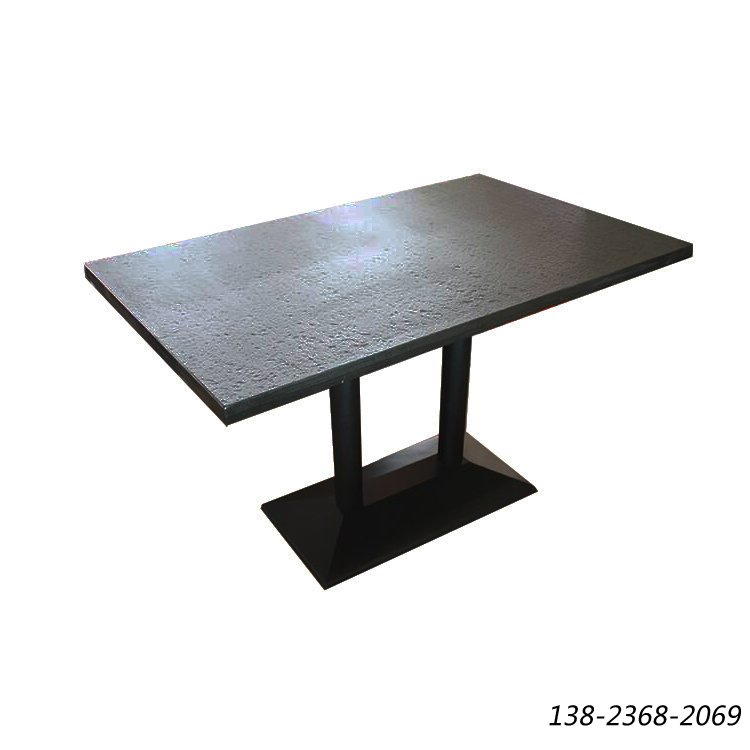 饭店用的餐桌，茶餐厅桌子，铸铁脚餐桌