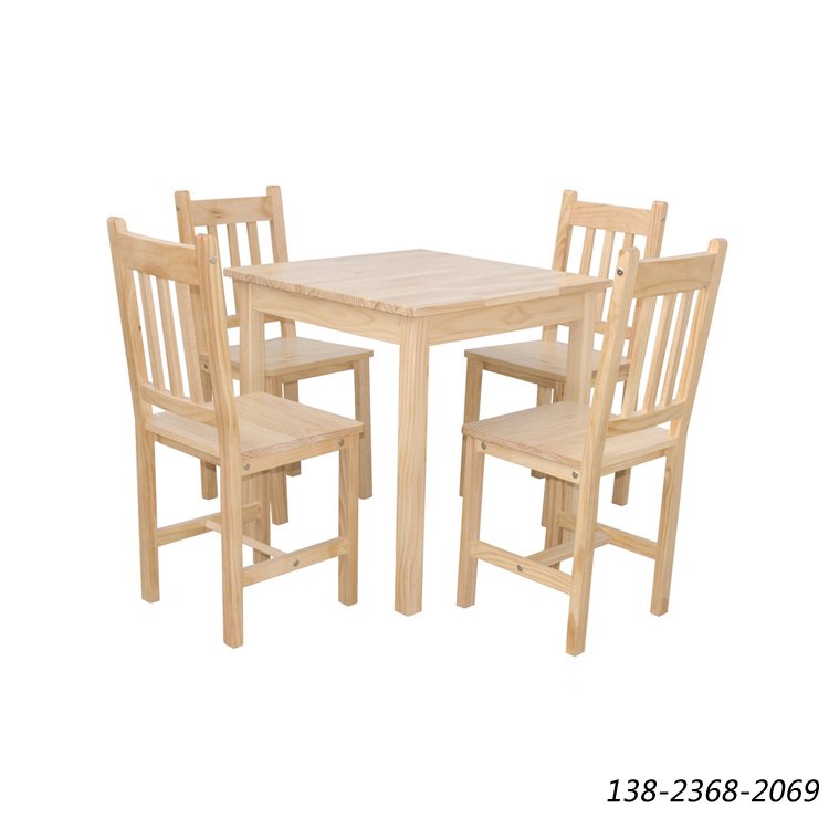 水曲柳四人桌，中餐厅餐桌，实木餐厅桌椅