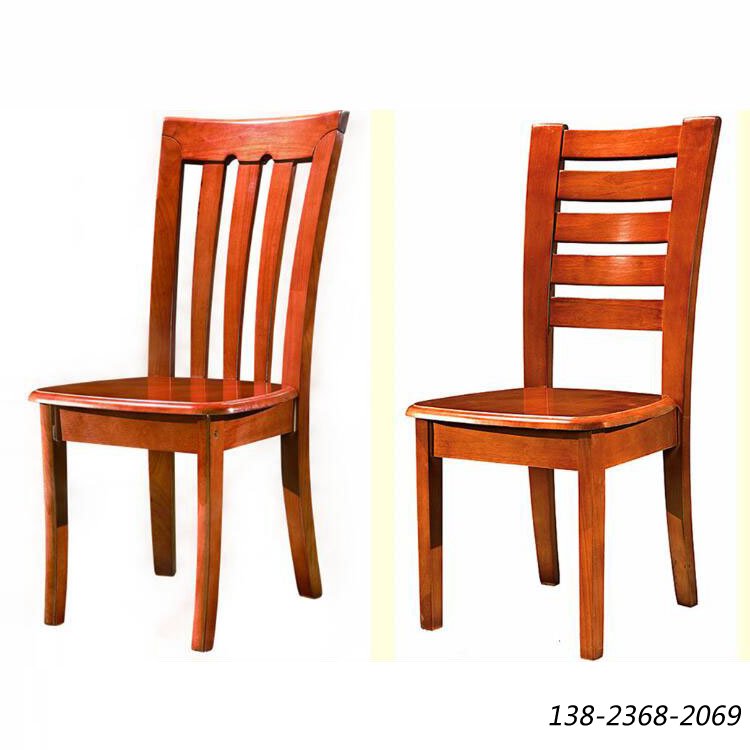橡胶木实木椅，中餐厅椅子，餐厅专用