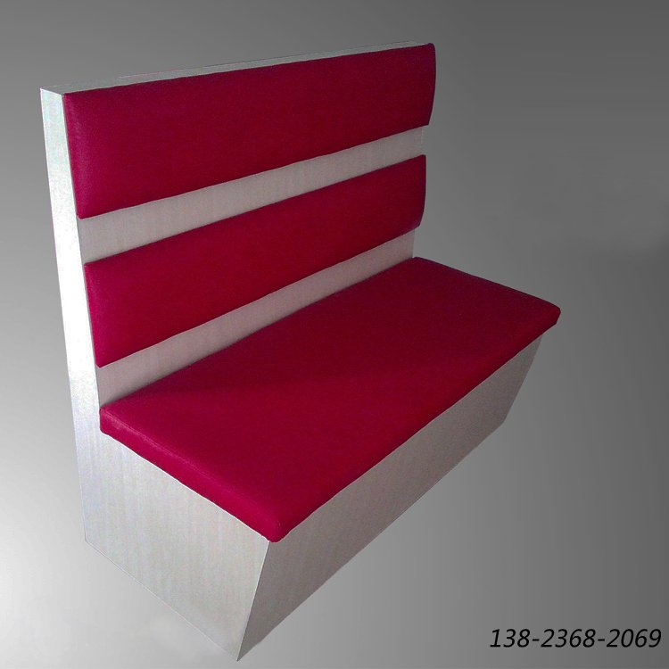 单面现代款式沙发，中餐卡座，家具厂订制