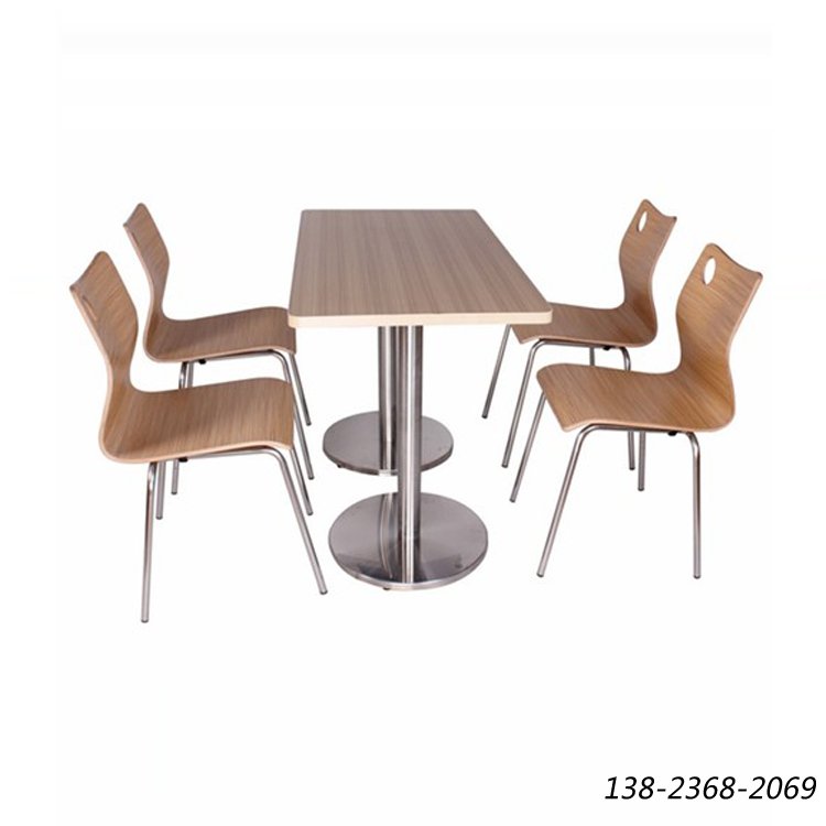 现代快餐厅桌椅，长方桌，桌子定做公司