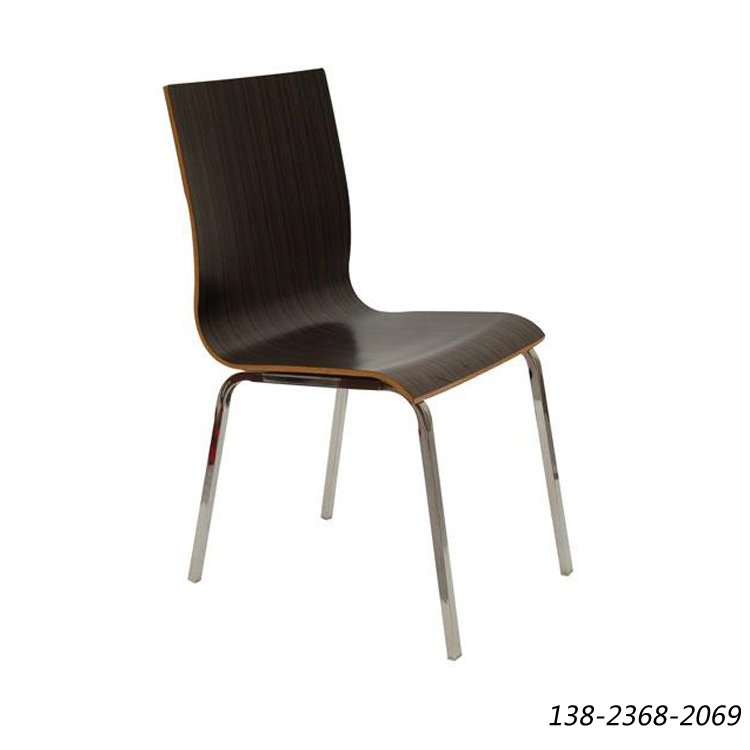 深色曲木椅，餐厅椅子，快餐专用椅