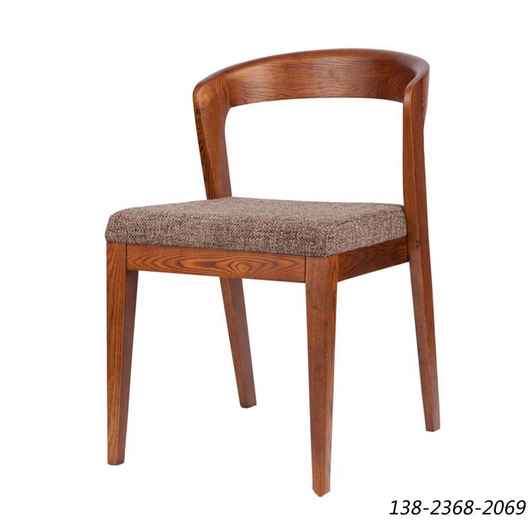 奶茶店餐椅，实木椅子，北欧风餐椅定制颜色