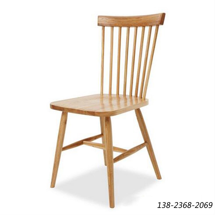 全实木餐椅，原木色椅子，餐椅家具厂