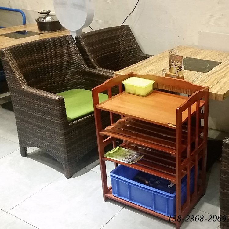 藤质单位沙发，椰子鸡专用沙发，餐厅户外扶手
