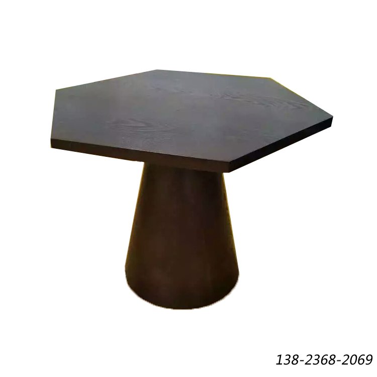 异形餐桌，实木多边形桌子，六边形餐桌订做