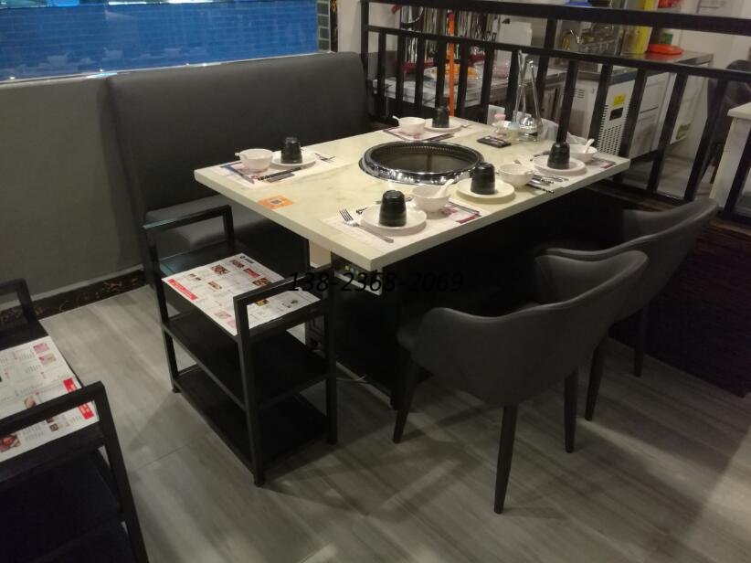 人造石火锅桌定做